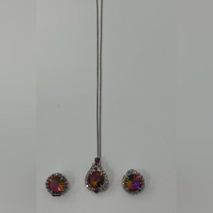 Vintage Necklace and Clip Earrings